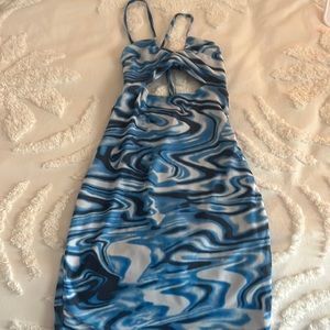 Princess Polly Ocean Mini Blue Dress